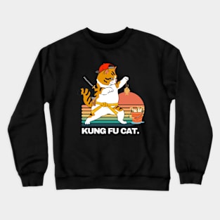 Kung fu cat funny Crewneck Sweatshirt